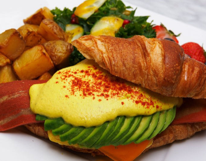 Vegan Egg Benny Croissant